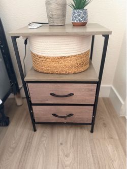 Two Industrial Style End Tables