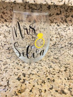 Bride to be wine cup