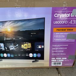 Samsung led tv u8000fd 43” smart tv
