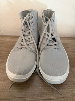 BYLT Premium Basics Lido Hytop Knit Sneakers - Light Grey - Men's Size 11
