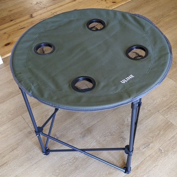 Uline Folding Camp Table 28 Diameter With Cupholders for Sale in Zion National Park UT OfferUp