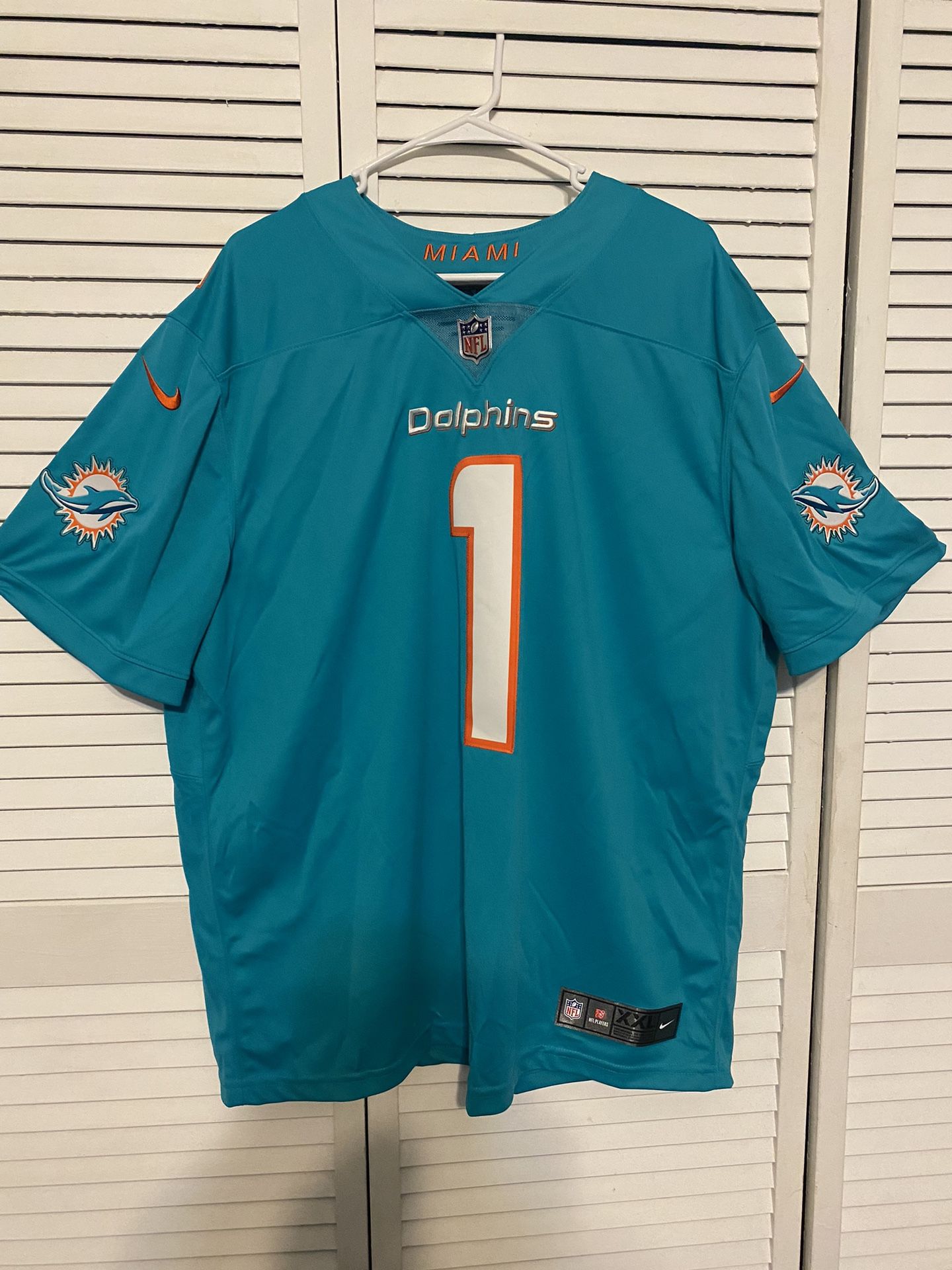 NEW XXL - Miami Dolphin’s Mens’ Authentic NFL Tagovailoa Jersey