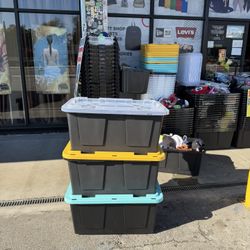 27 Gallons Storage Containers Bins $8 Each 