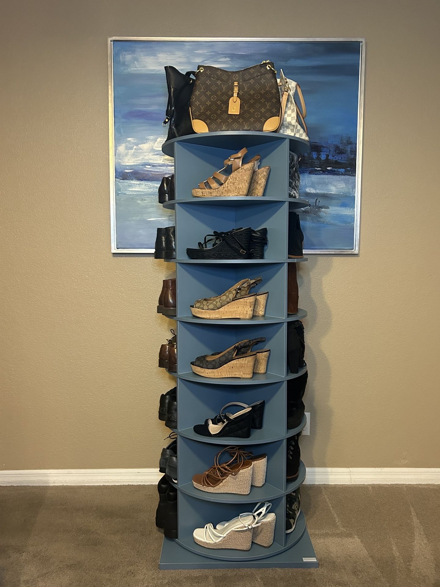 360 Rotating Shoes & Accessories Organizer