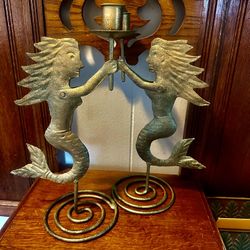 MERMAID CANDLE STICK HOLDERS