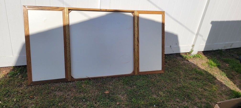 Oak White Board Cabinet