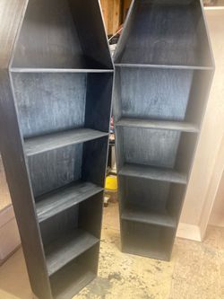 Coffin book shelfs 6’