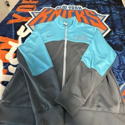 Nike Elite Track Jacket Mens Extra Large Blue Gray Full Zip Long Sleeve Knit