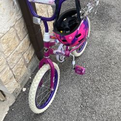 Bicicleta Para Niñas Y Casco
