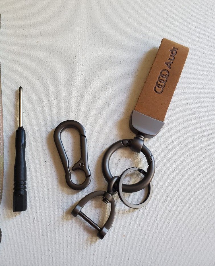 Audi Leather Keychain