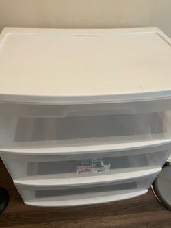 Clear 3drawer organizer cart