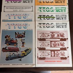 TTOS Train Bulletins 1970s. 