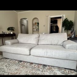 Ashley Light Gray Couch - Like New 