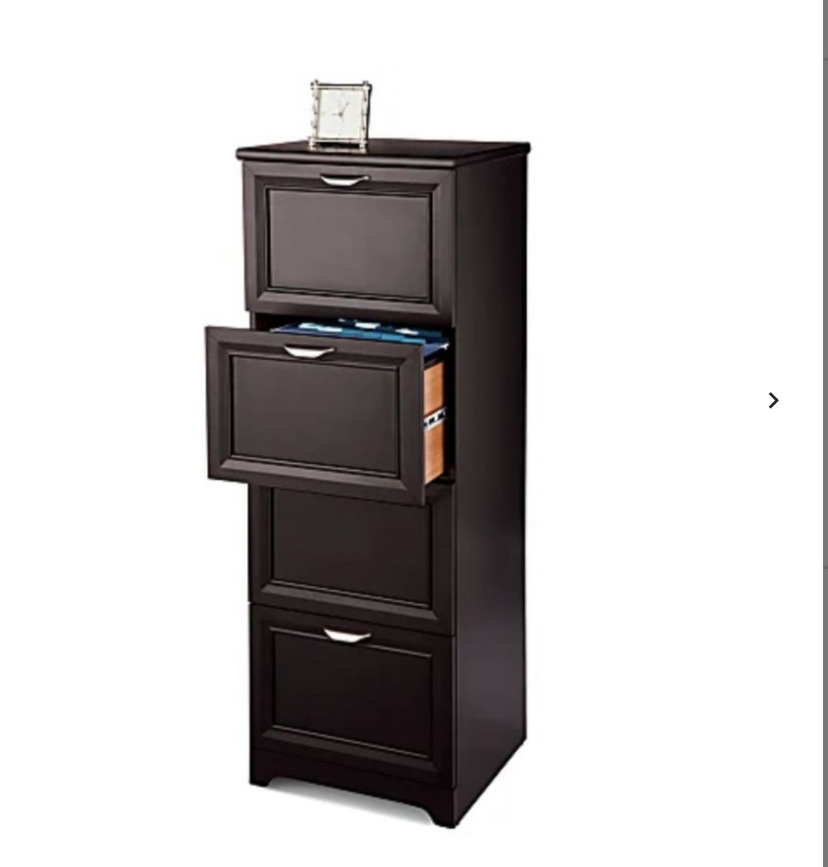  Realspace¨ Magellan 19ÓD Vertical 4-Drawer File Cabinet, Color Espresso.