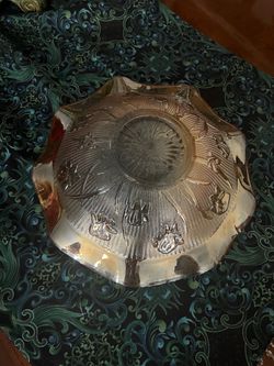 Vintage Pressed Glass Decorative Bowl