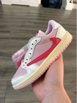 Travis Scott Air Jordan 1 Low OG Sail Tropical Pink PS