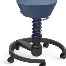 aeris Swopper New Edition Ergonomic Stool with castors - Dynamic Office Chair for a Healthy Back - Office Stool and seat Trainer - 17.7-23.2" Spring s