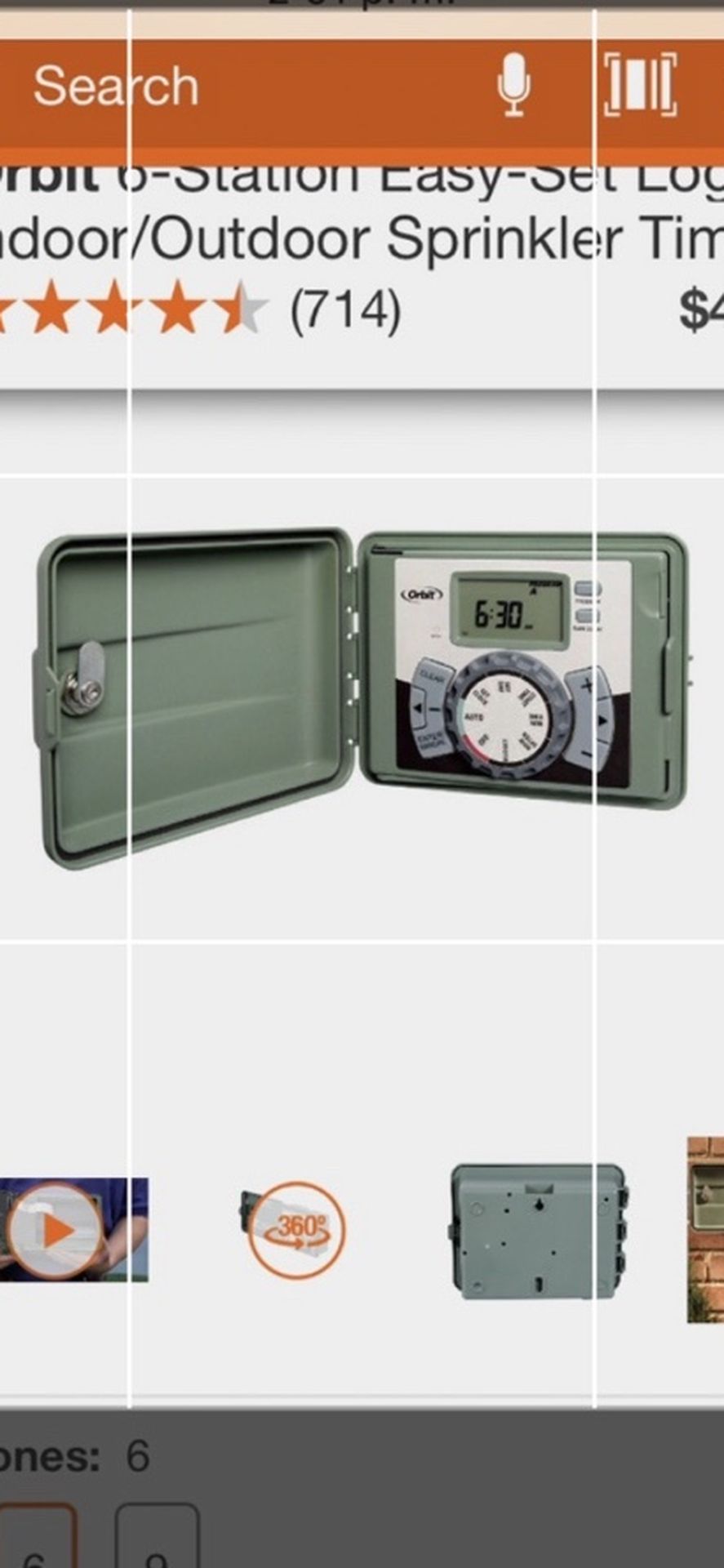 SPRINKLER TIMER WITH 25 FEET CABLE BRAND NEW