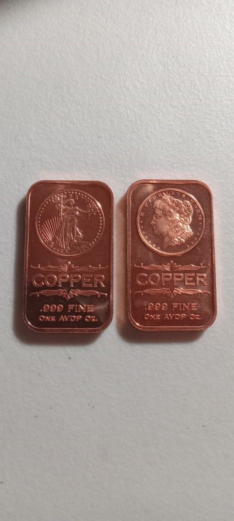1 Oz. AVDP Copper Bars