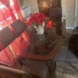 Comedor De 6 Sillas De Vidrio 