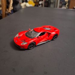 Kinsmart 2017 Ford GT Diecast Toy Car 1:38 Scale W/Pull Back Motor & Open Doors