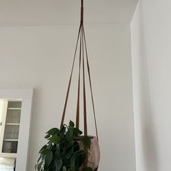 Faux Leather Plant Hangers