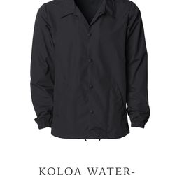 Koloa Surf Water Resistant Windbreaker Jacket Sz 2xl Blue Hiking Button Up 