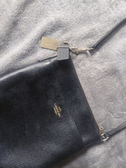 Black Coach cross body bag