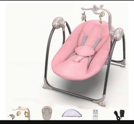 Baby Swing Rocking Chair Electric Pink Color 