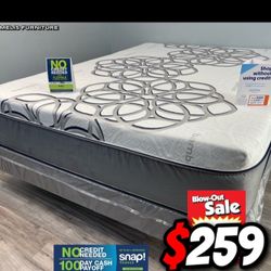 Queen Sky Comfort Bamboo Cool Gel Memory Foamm Matres!!