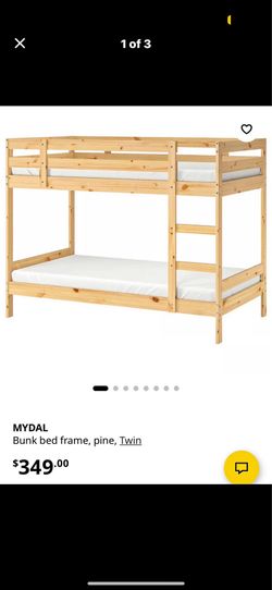 IKEA bunk bed /2 twin mattress