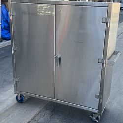 Extreme Duty 12 GA Stainless Steel Cabinet with Shelves 