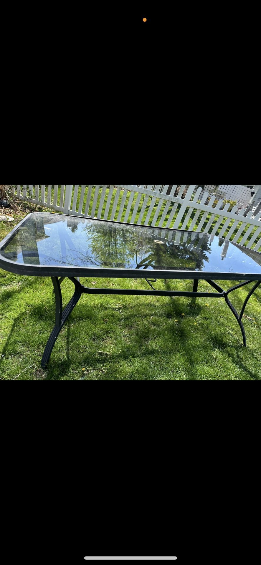 Outdoor Table With Glass Top 