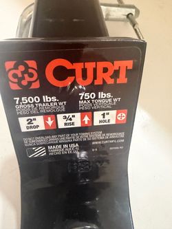 Curt 2in 7500 ball mount hitch