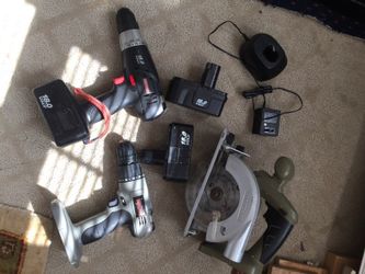 Two craftsman 18 V drill & circular saw