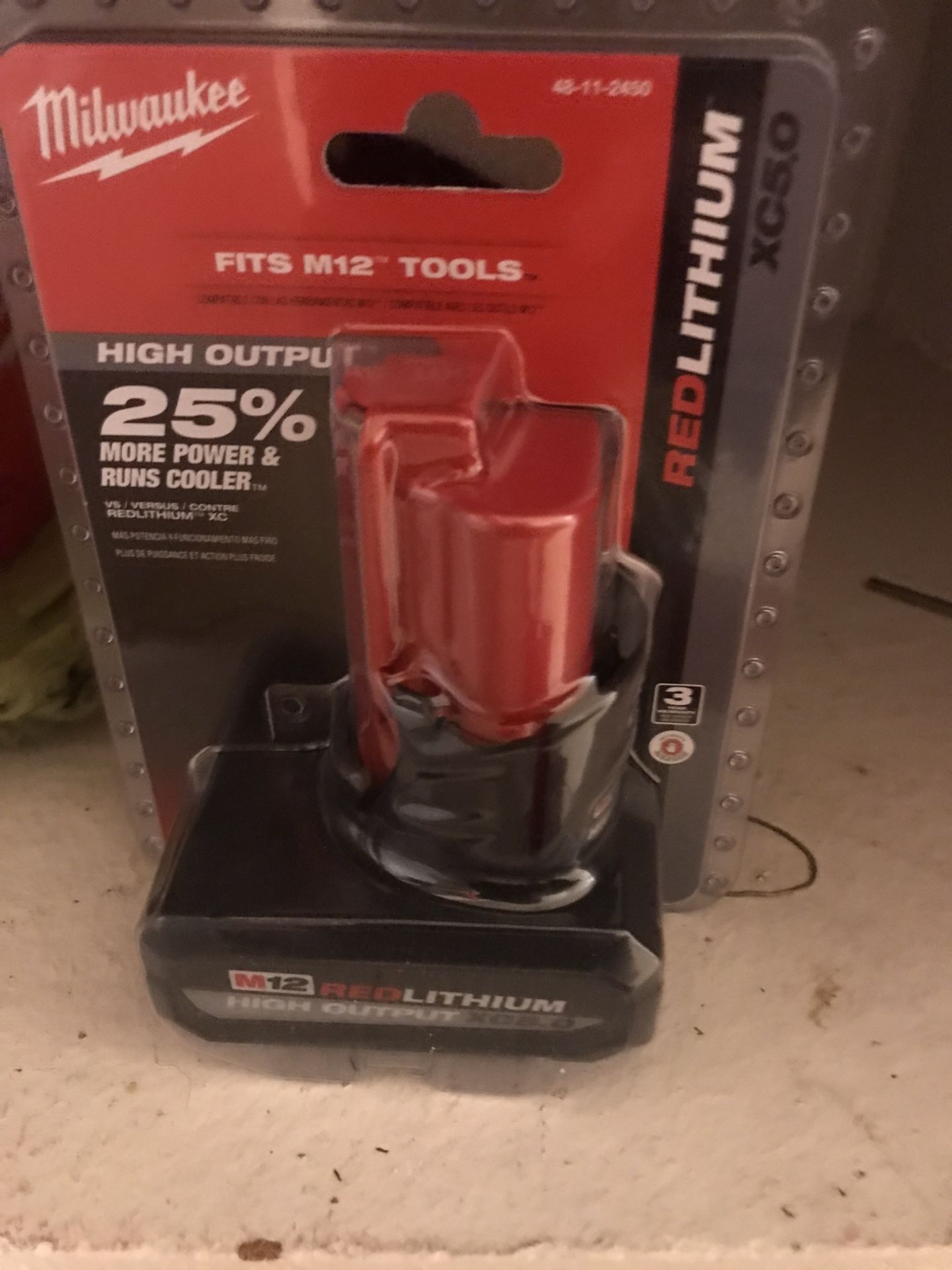 Milwaukee M12 12-Volt Lithium-Ion XC High Output 5.0 Ah Battery Pack