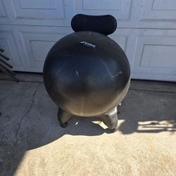 Balance ball + chair!