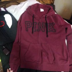 Victoria Secret Pink Zip Up Light Weight Hoodie