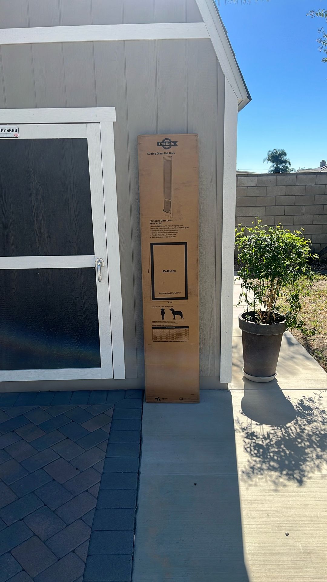 Sliding glass pet door by pet safe