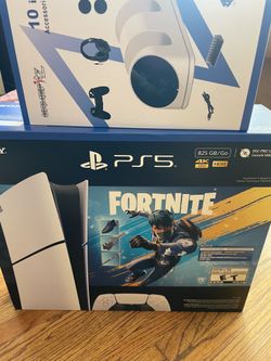 PS5 with accessories