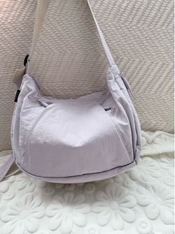 Large Waterproof Parachute Nylon Crossbody Bag - Ultra-Lightweight, Expandable, Colorblock