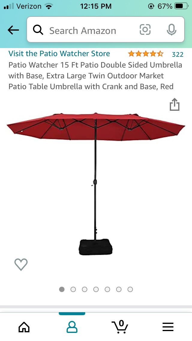 Patio Umbrella 15”