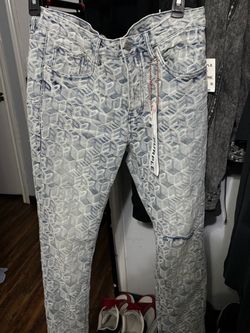 PURPLE BRAND POO1 Jacquard Monnaram Skinny