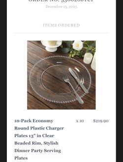 Tablecloths Factory- Charger Plates 13"