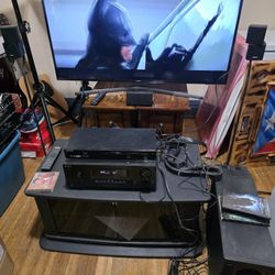 Bose Accustimas 15, Samsung Smart 50" TV, Sony Receiver & TV Stand