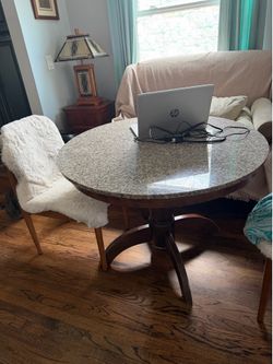 Granite top dining table