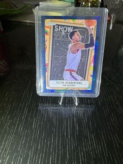 2024-25 Topps Chrome - Show and Tell Victor Wembanyama #ST-9 Blue Basketball...
