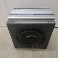 12"subwoofer Alpine W/amp 