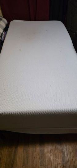Twin Mattress with boxspring and frame