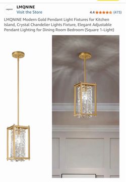 Brand New Gold Crystal Pendant Lights